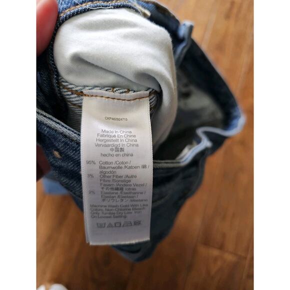 Madewell Curvy Stovepipe Jeans Women's Size 29 Blue Denim High Rise Medium Wash - Picture 7 of 10